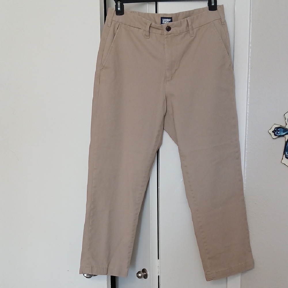 Lands' End Men's Khaki Chinos